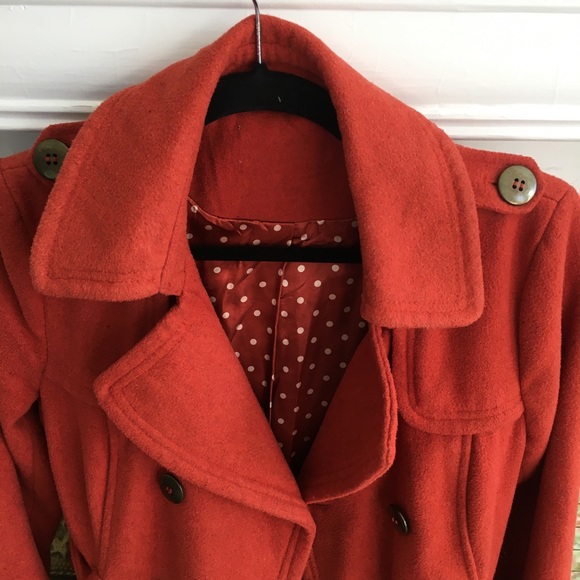 Rustic Orange Peacoat - Picture 3 of 3